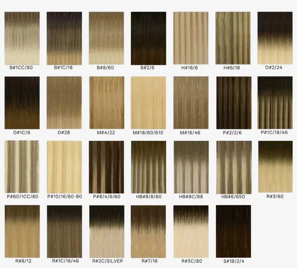 color chart mixed clean