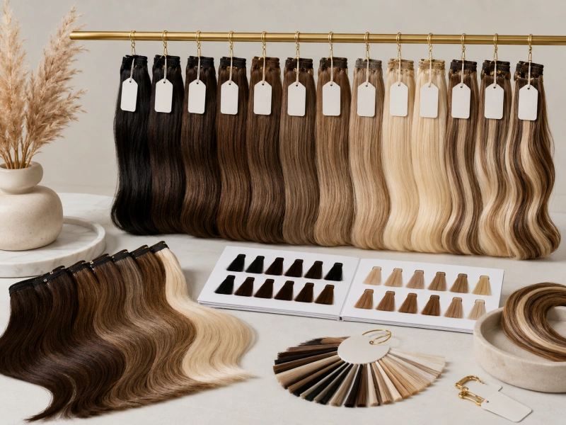 custom weft extension shade names