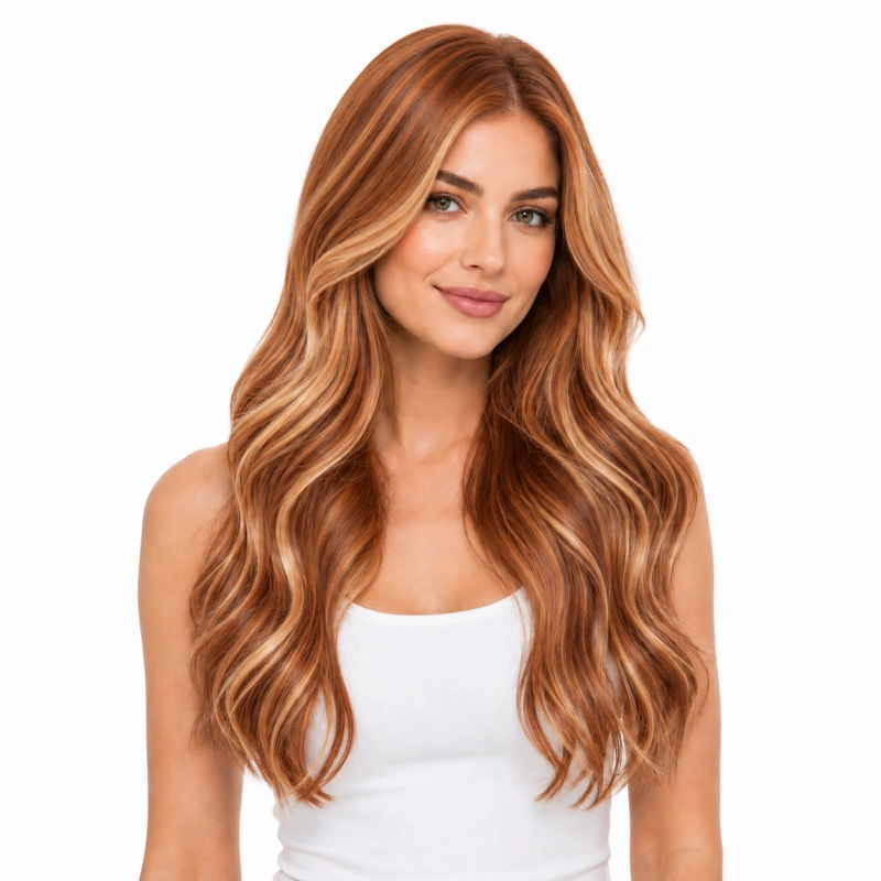 dark strawberry blonde hair extensions