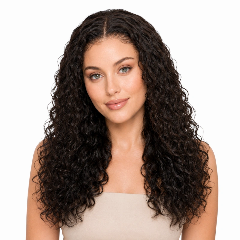 deep wave lace closure wig