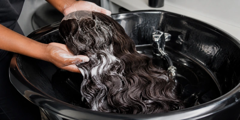 How to Wash Body Wave Wig at Home? 2 gentle shampoo application