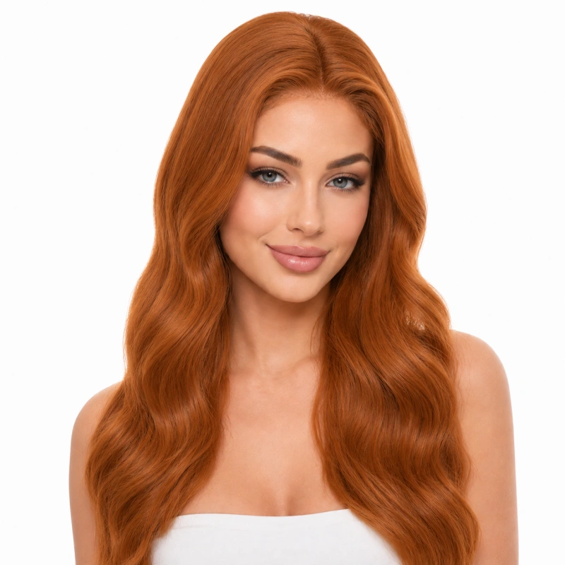ginger lace closure wig