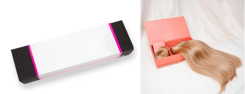 Private Label Clip In Hair Extensions: Packaging and MOQ Guide 2 hair extension packaging options with alpha