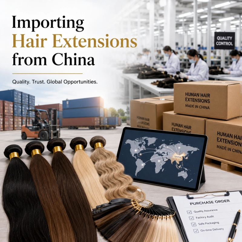 importing hair extensions from china