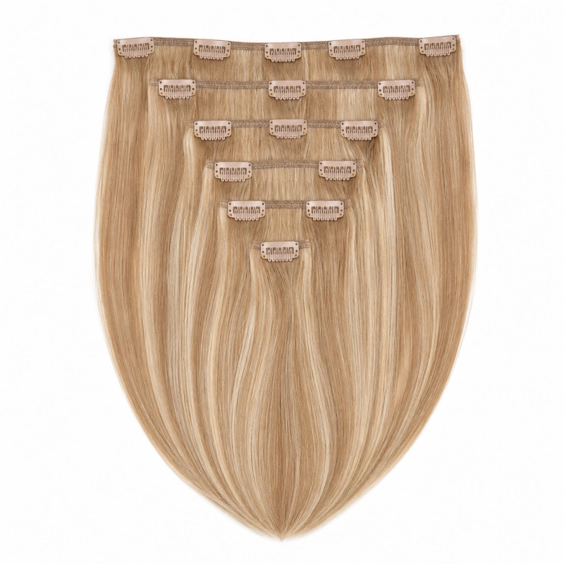 invisible weft clip in hair extensions​