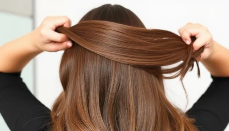 How to Apply Invisible Tape Hair Extensions? 1 preparing hair for extensions