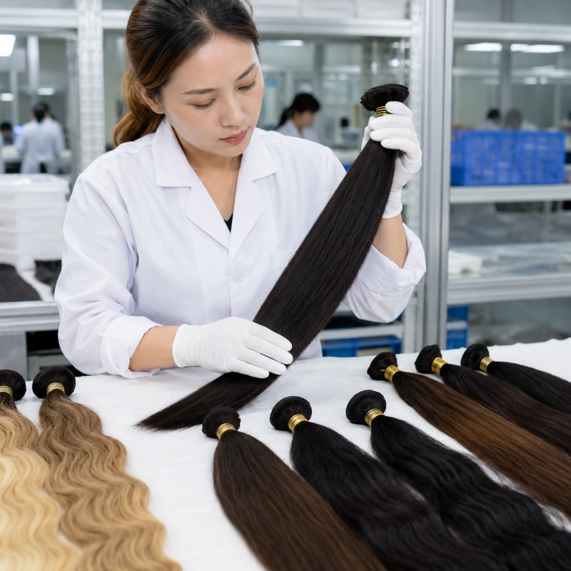 raw hair selection