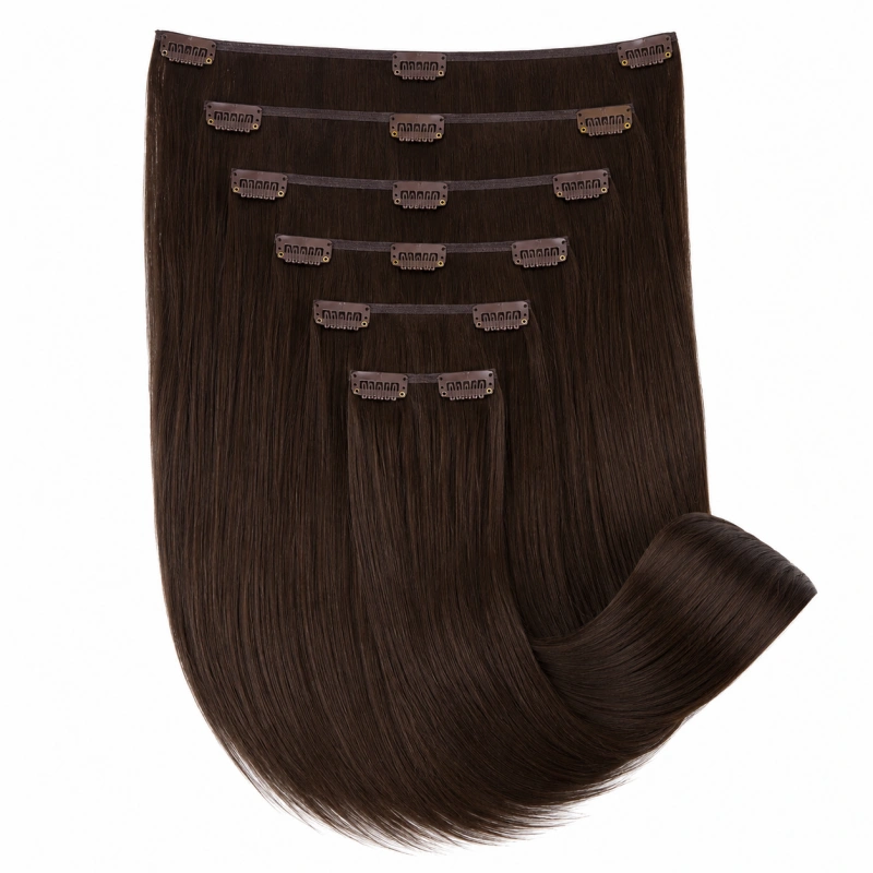 seamless invisible clip in hair extensions​