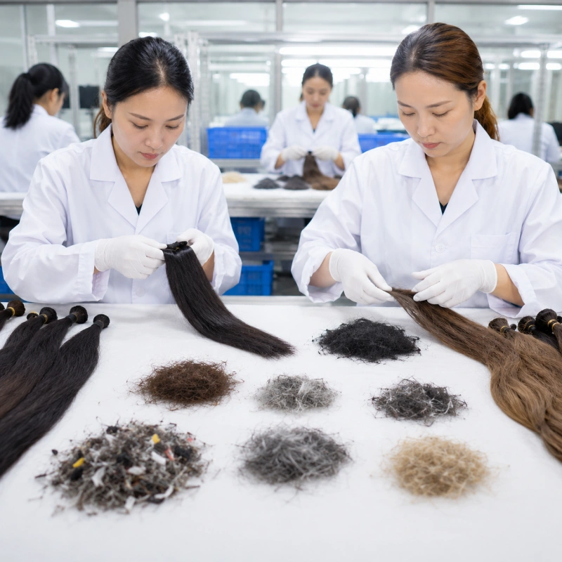 sorting and cleaning