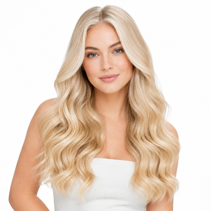 wavy blonde hair extensions​