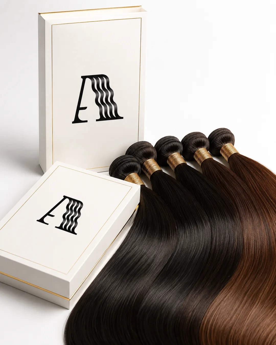 Alpha Hair Extension reliable hair extension supplier showing premium Remy human hair extensions and luxury packaging for salons and brands