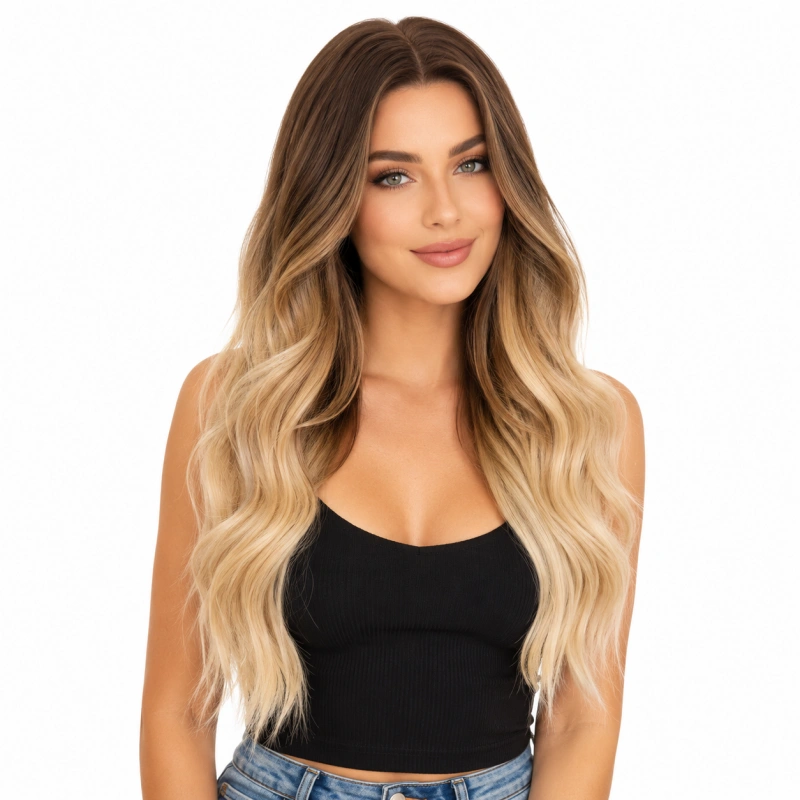 brown to blonde ombre hair extensions