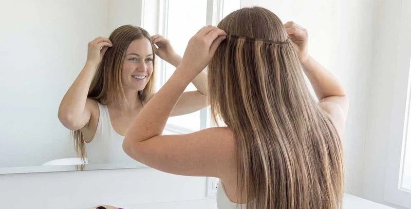 halo hair extensions for thin hair