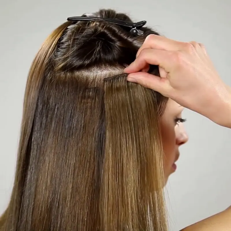 how to secure clip in hair extensions