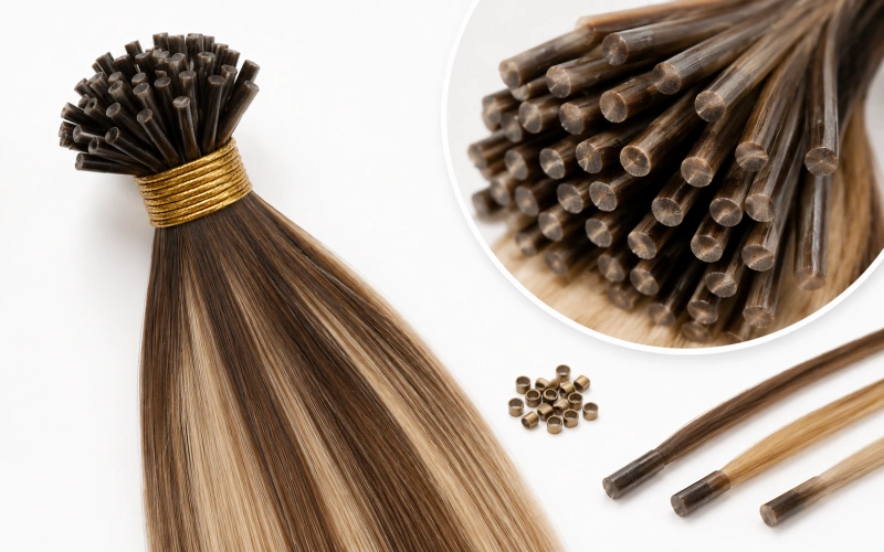 V Tip vs U Tip vs I Tip Extensions: Which is Best for You? 1 i tip features and bond shape