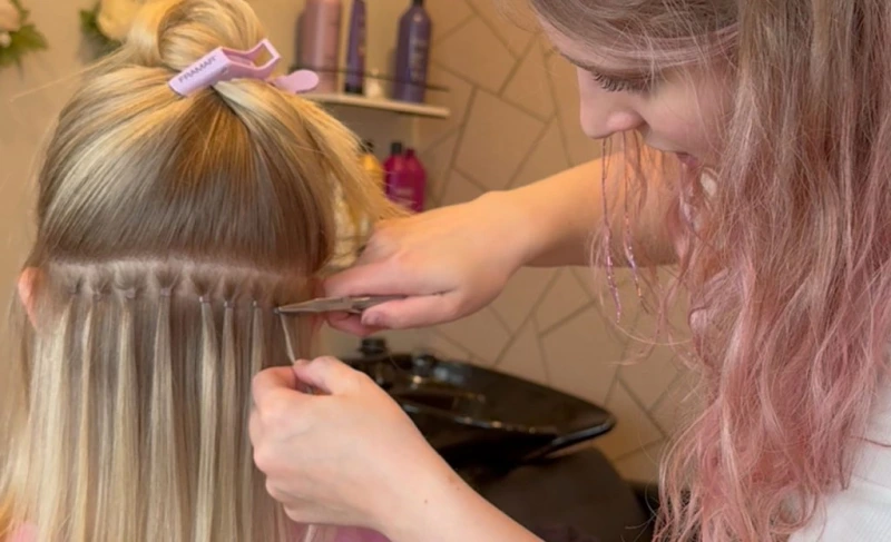 Are Invisible Bead Extensions Damaging? 2 invisible bead extensions attachment