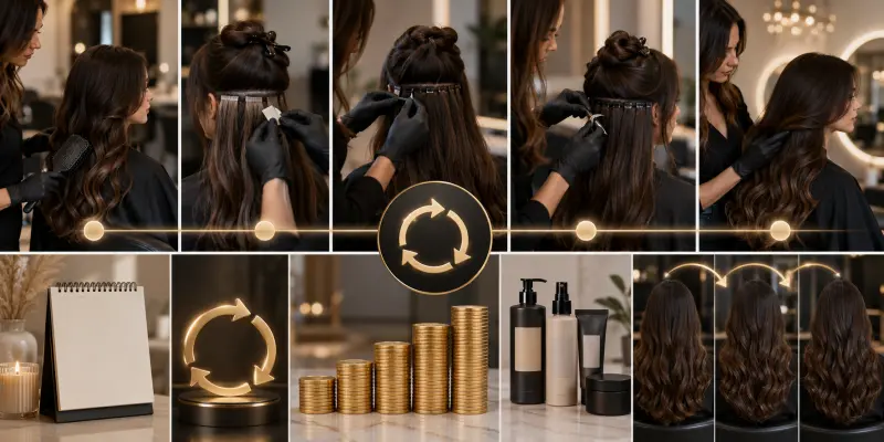 How to Price Hair Extensions: The Ultimate Guide for Stylists 3 maintenance revenue of hair extension