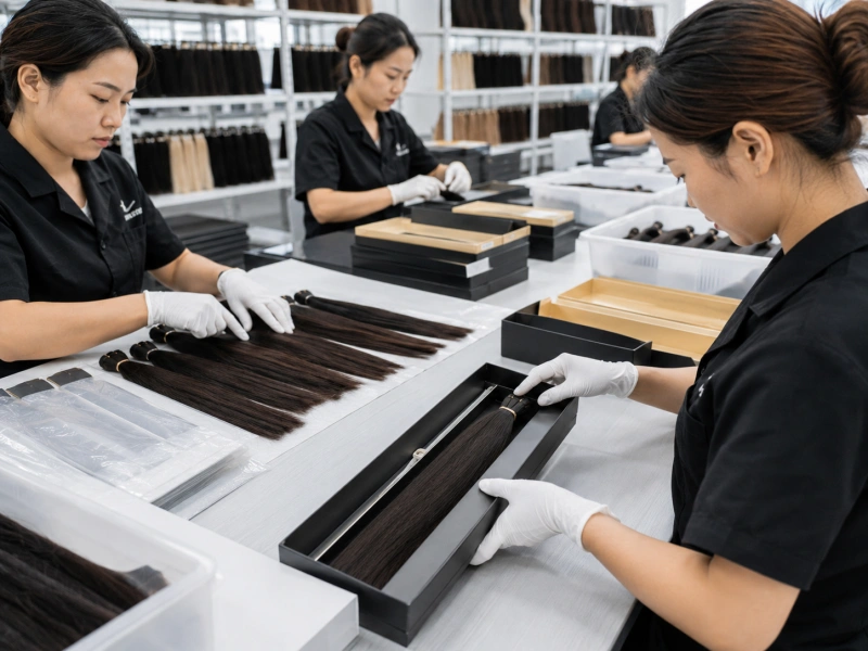 packaging by color length weight and customer brand requirements