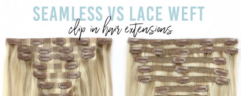 pu clip ins vs traditional and lace weft clip ins