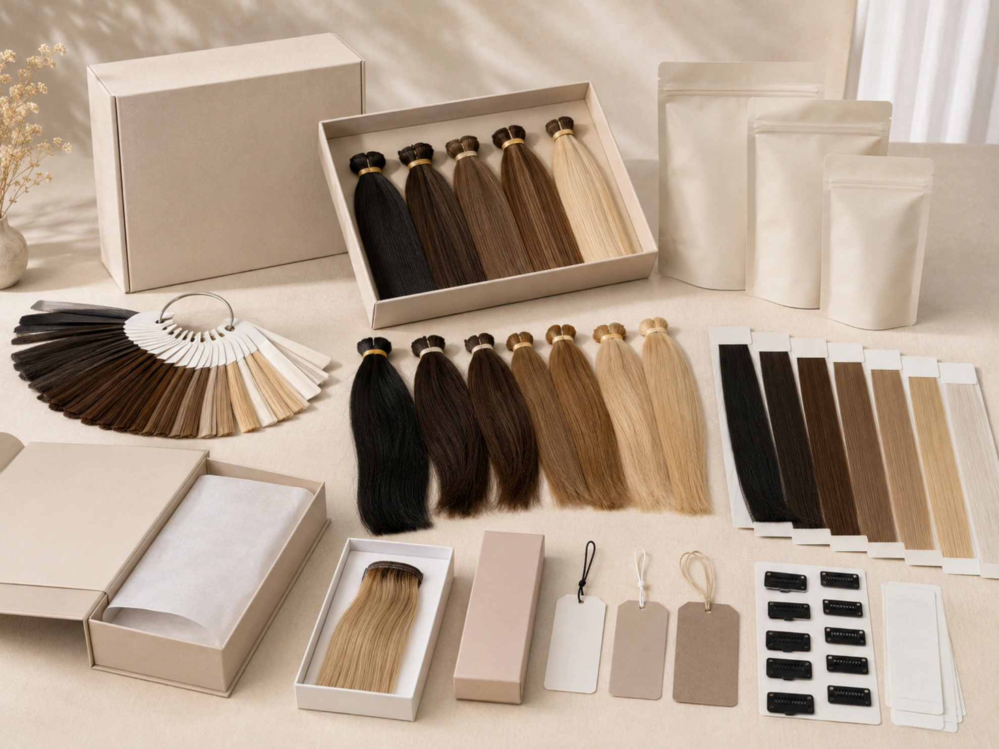 samples for private label hair extension brands