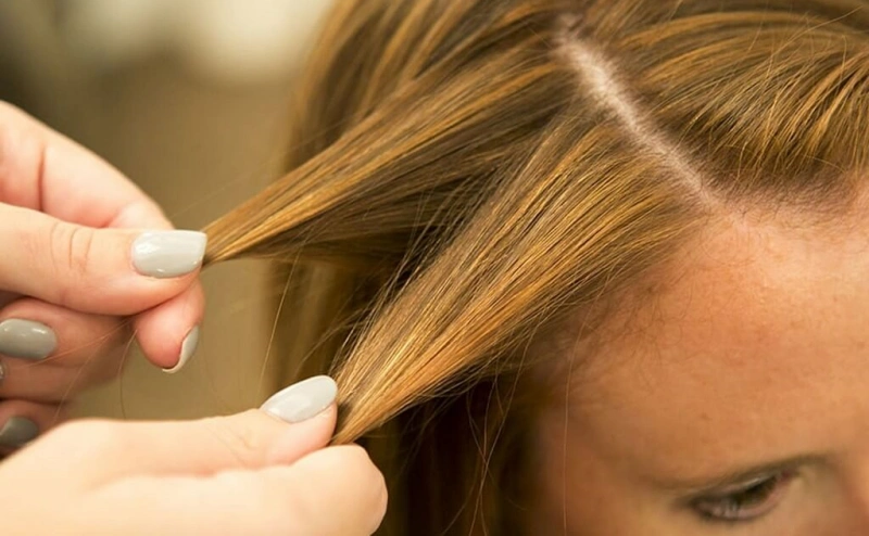 sectioning hair