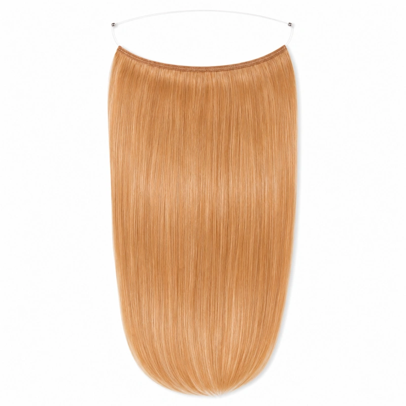 strawberry blonde halo extensions