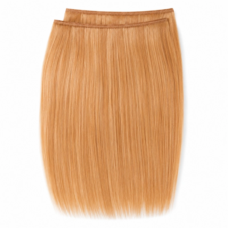 strawberry blonde weft extension