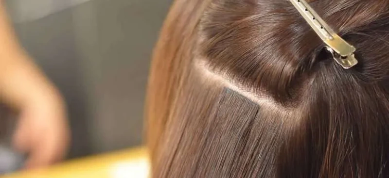 What Are Invisible Hair Extensions: Everything You Need to Know 2 tape extensions