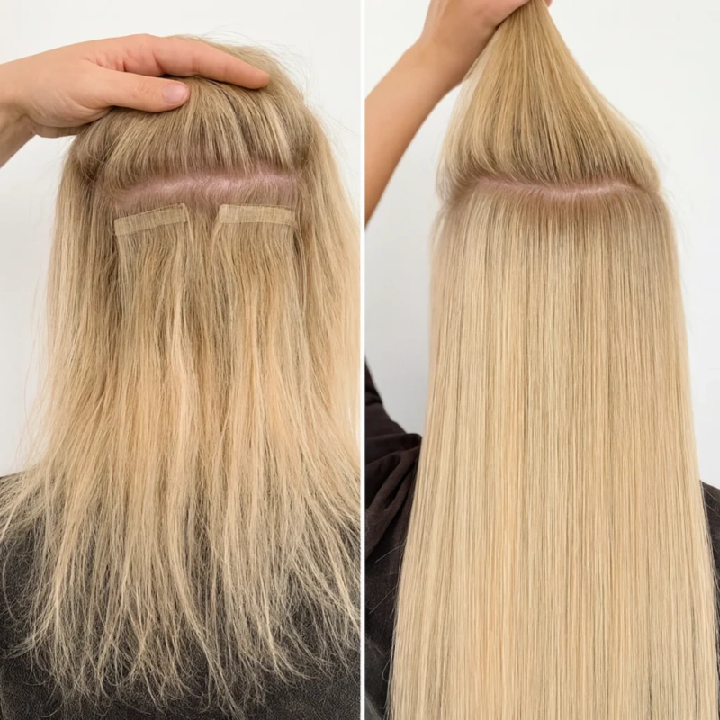 tape in extensions vs sew in