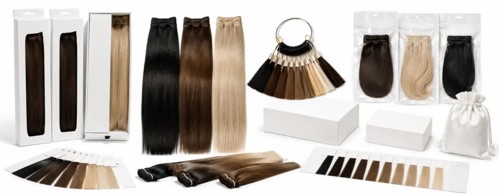 wholesale silk weft extensions made for your brand