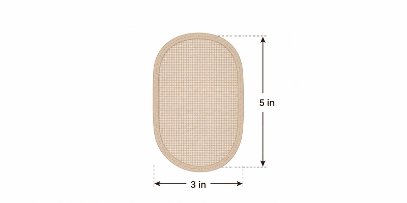 3×5 mono hair topper size