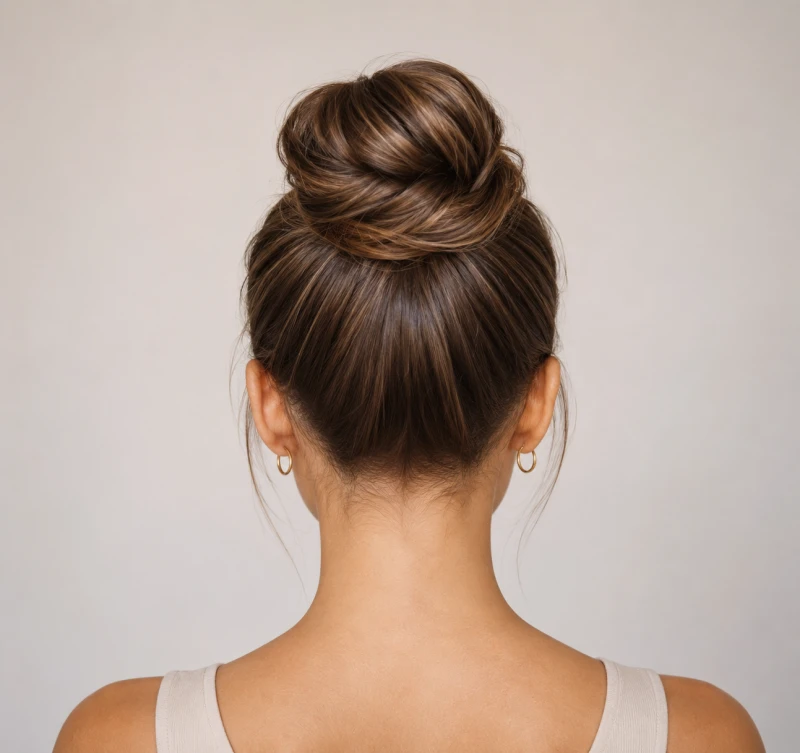 can customers with short or fine hair wear a clip in bun