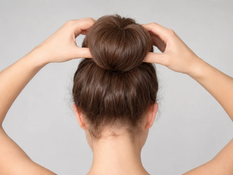 position open clip in bun