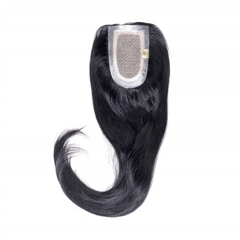 silk base with pu perimeter