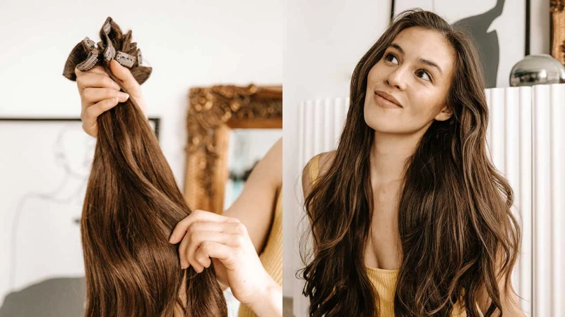 synthetic extensions vs human hair