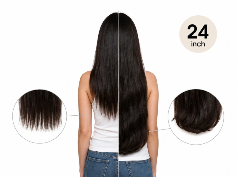 24 inch hair extensions length
