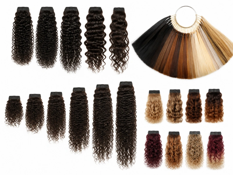 color length planning for curly human hair extensions