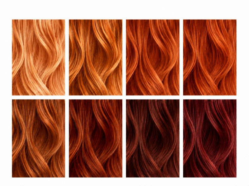 copper hair color chart
