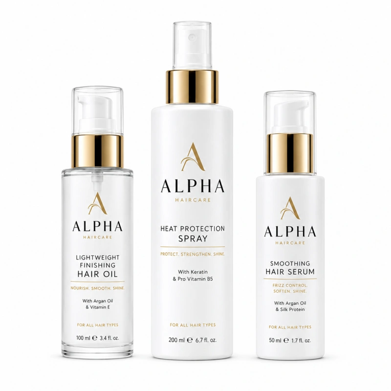 hair oil and heat protection