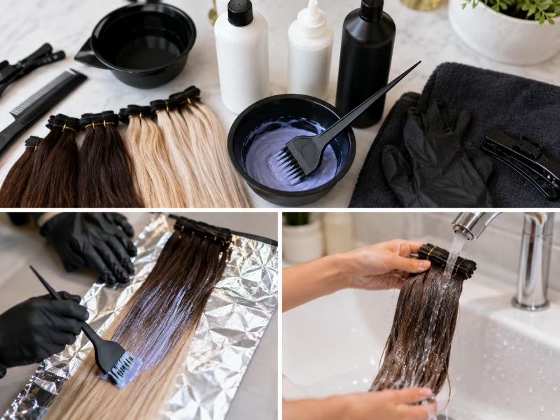 How to Dye Hair Extensions at Home: Step-by-Step Guide 1 how to dye hair extensions at home
