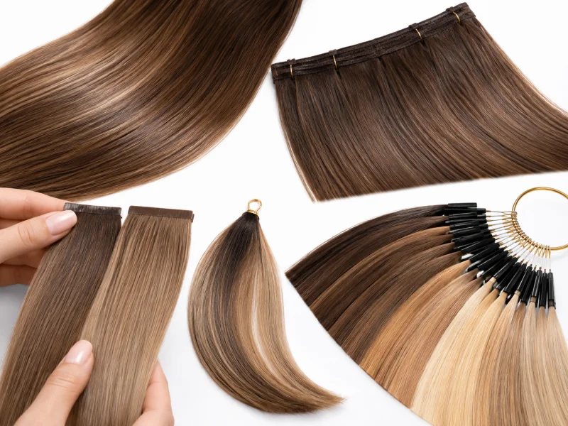 human hair quality and color matching