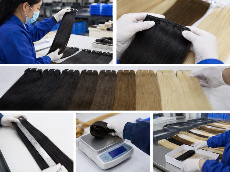 inspect quality during production and before packing