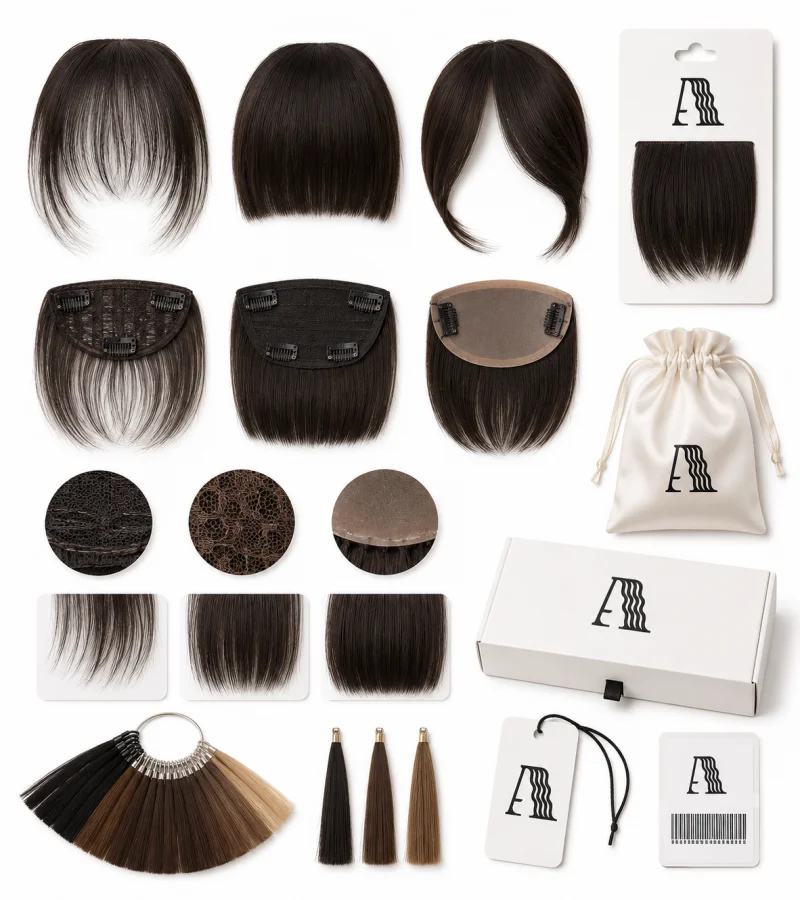 oem odm and private label clip in bangs development