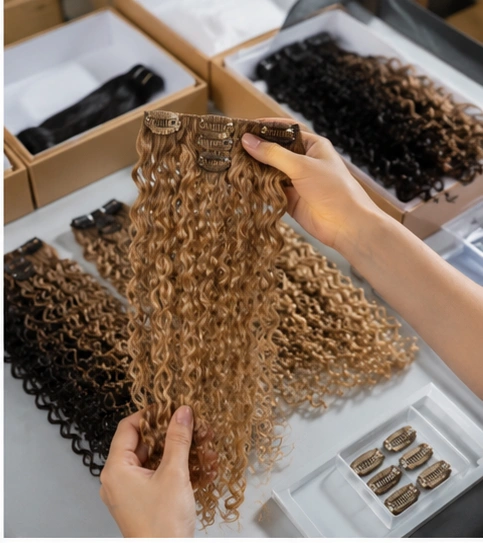 review the sample for curl pattern