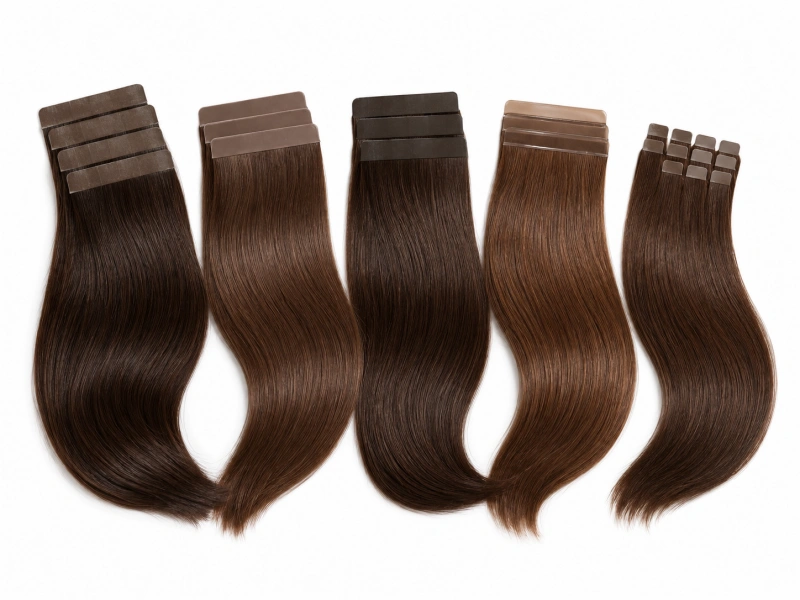 tape formats available for brown hair