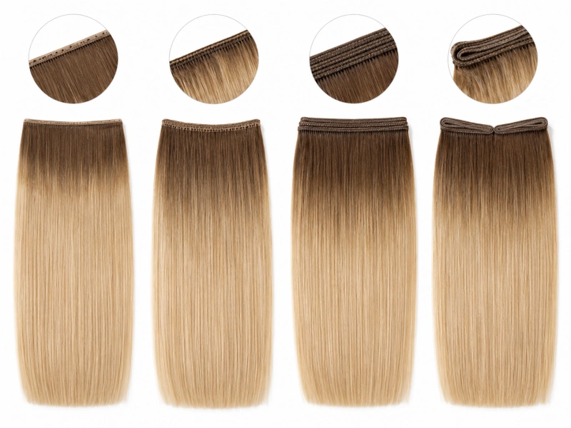 which weft construction works best for straight texture