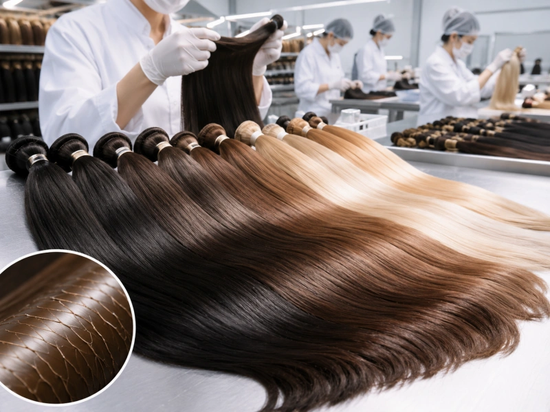 wholesale full cuticle remy human hair