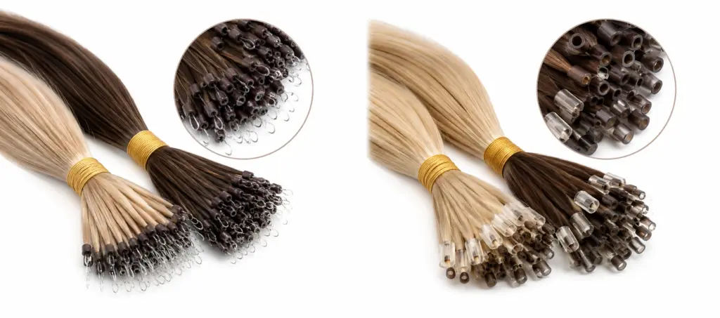 nano ring vs micro ring hair extensions